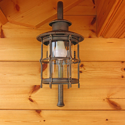 Exclusive wrought iron lamp for side cottage lighting - exterior lights Exclusive wrought iron lamp for side cottage lighting - exterior lights