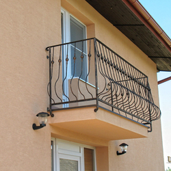 Kované zábradlie - guľatina - balkónové zábradlie Kované zábradlie - guľatina - balkónové zábradlie