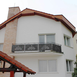 A balcony railing - exterior railings A balcony railing - exterior railings