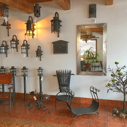 The Blacksmith Art Studio UKOVMI  showroom  forged lighting and other accessories