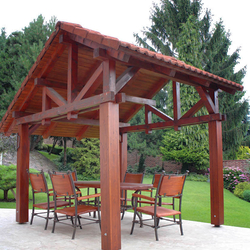 Wrought iron table and chairs in the garden