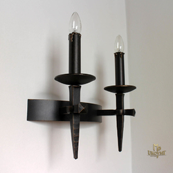 A two-candle side-wall lamp ANTIK - lighting for historical areas - manor houses, castles, chateaus...