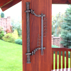 Kovaný teplomer - luxusný záhradný teplomer Kovaný teplomer - luxusný záhradný teplomer
