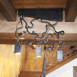 Stropn svietidlo - Interirov luster vyroben na mieru do kuchynskch priestorov - originlne svietidlo