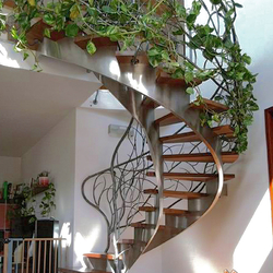 A wrought iron polished railing