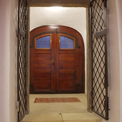 A wrought iron grille - Lubica Church