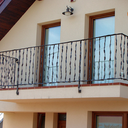 The exterior wrought iron railing - crazy