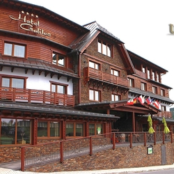 Entrance and terrace railings in the Galileo Hotel